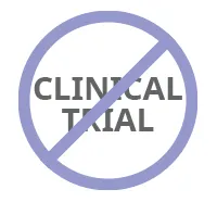 "Clinical Trial" crossed-out