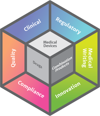 Hexagon Graphic depicting various services